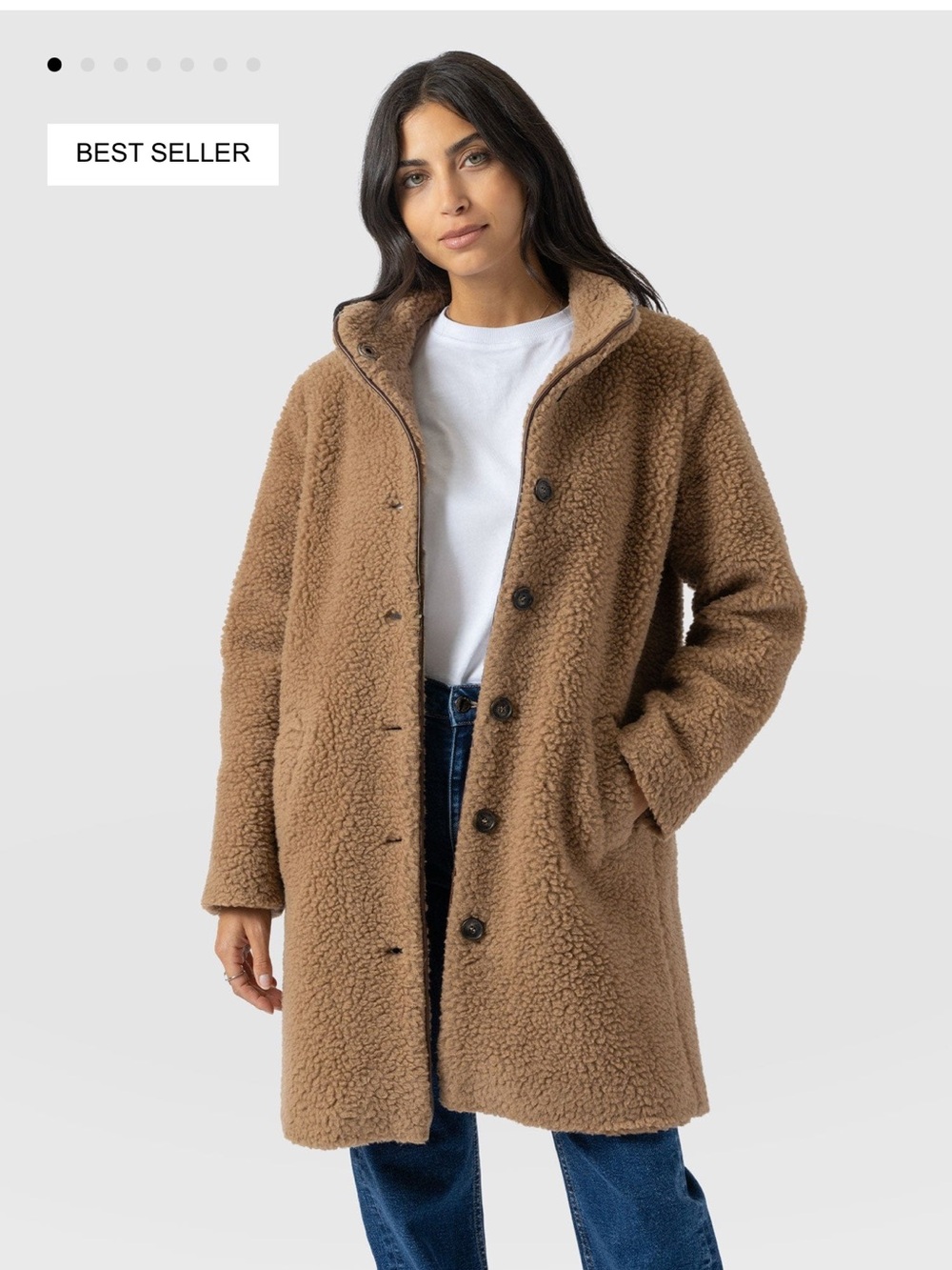 SAINT + SOFIA TEDDY Coat - Camel